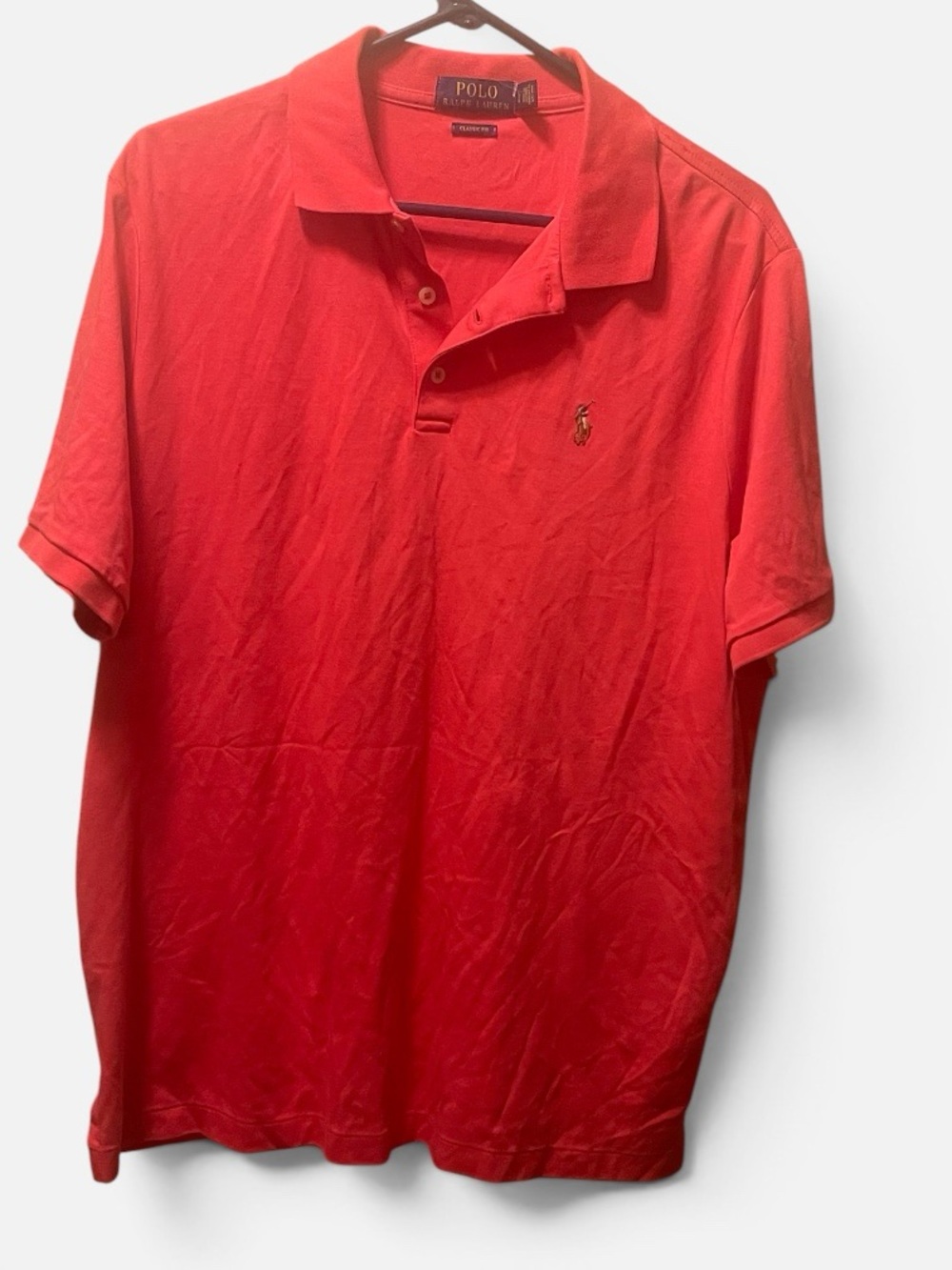 Ralph Lauren Polo Shirt in Red with Embroidered Pony